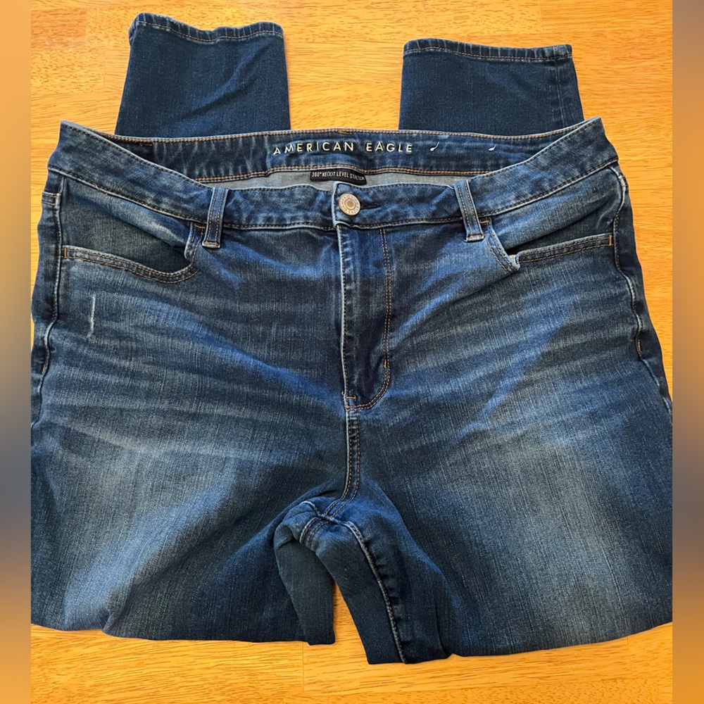 American Eagle Outfitters Dark Blue Skinny Jeans